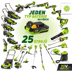 Akkukäyttöinen Viljelylaite Fieldmann FZK 70305-0 2x 20V FAST POWER hinta ja tiedot | Nurmikon ilmaajat ja jyrsimet | hobbyhall.fi