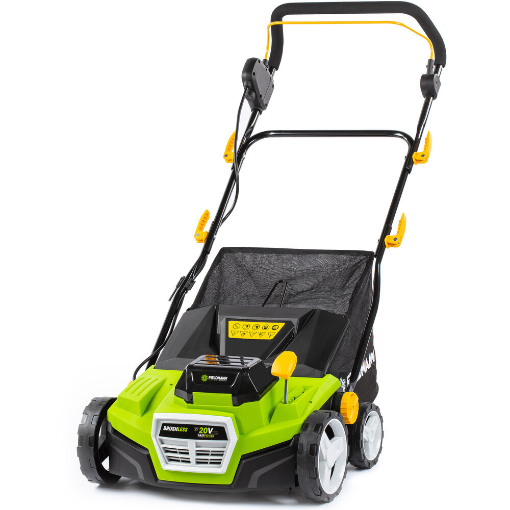 Johdoton generaattori laatikkoon Fieldmann FZV 70905-0 2x20W, 20V FAST POWER, 38cm, 50L hinta ja tiedot | Nurmikon ilmaajat ja jyrsimet | hobbyhall.fi