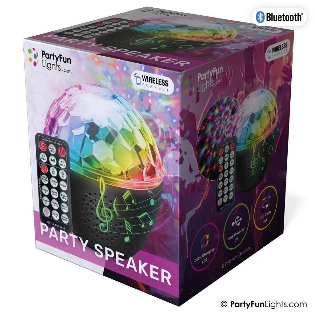 PartyFun Lights Party Speaker hinta ja tiedot | Juhlakoristeet | hobbyhall.fi