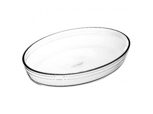 Arcuisine Borosilicate Glass Oval Casserole w/lid 3 Qt (3l