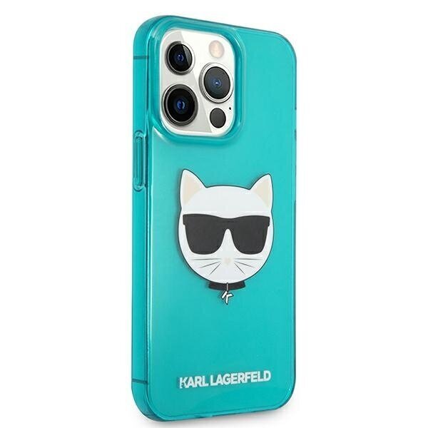 Alkuperäinen KARL LAGERFELD Glitter Shoupette Fluo puhelimen kotelo iPhone 13 / 13 Pro / 14, sininen hinta ja tiedot | Puhelimen kuoret ja kotelot | hobbyhall.fi