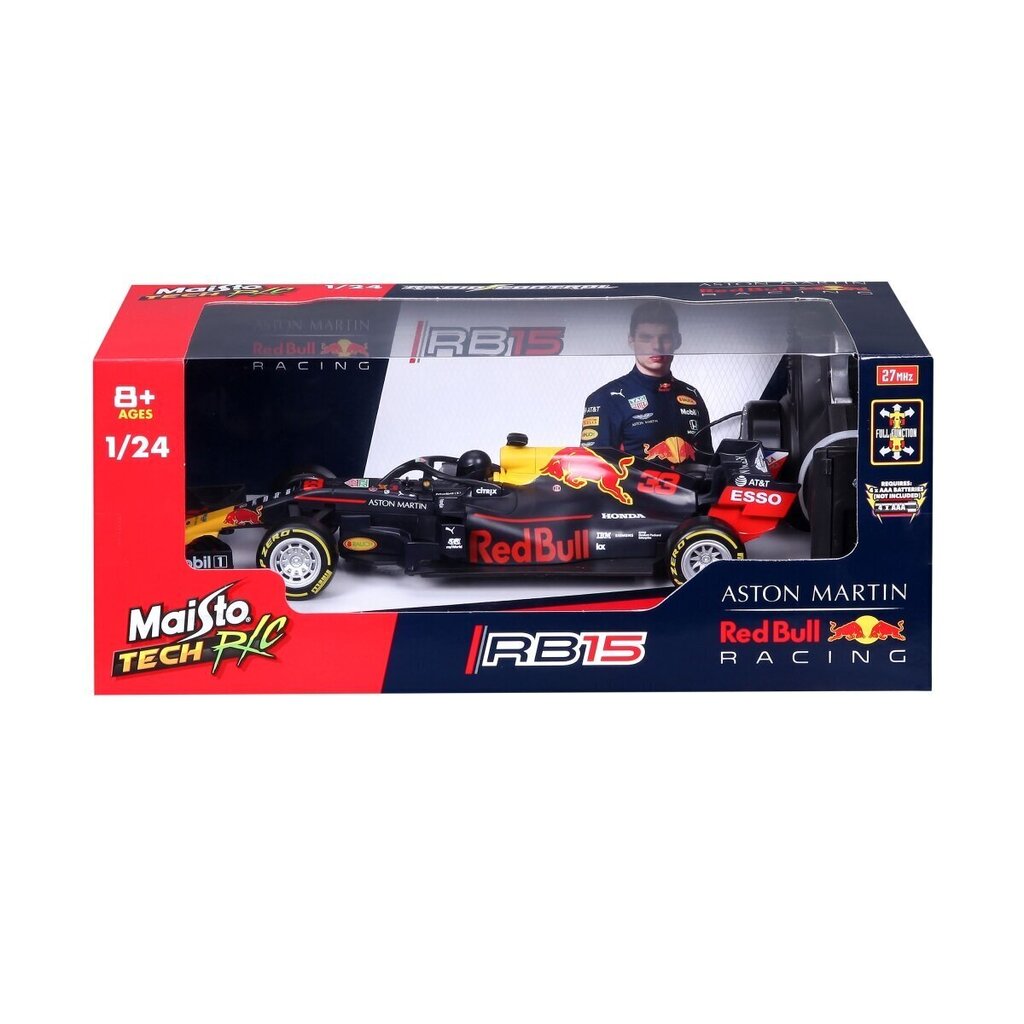 Radio-ohjattu malliauto Maisto Tech RC 1:24 F1 Red Bull RB15, 582351 hinta ja tiedot | Poikien lelut | hobbyhall.fi