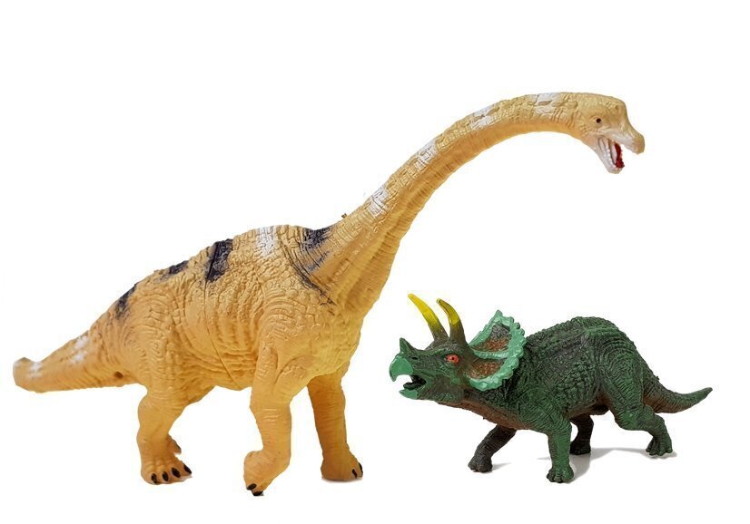 Sarja dinosauruksia Brachiosaurus ja Triceratops hinta ja tiedot | Poikien lelut | hobbyhall.fi