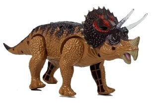 Triceratops, liikkuva dinosaurus, jossa on ääni- ja valotehosteita, keltainen hinta ja tiedot | Poikien lelut | hobbyhall.fi