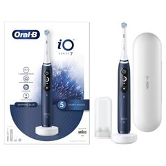 iOM7.1A1.1BD Oral-B iO 7 sähköhammasharja Safiiri Sininen hinta ja tiedot | Sähköhammasharjat | hobbyhall.fi