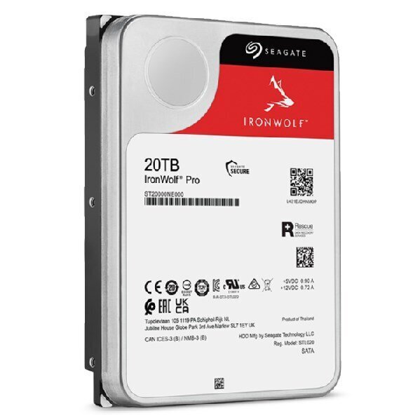 Seagate IronWolf Pro ST20000NT001 sisäinen kovalevy 3,5" 20000 GB hinta ja tiedot | Kovalevyt | hobbyhall.fi