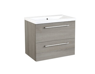 Kylpyhuoneen alakaappi RB Bathroom Scandic pesualtaalla 61 cm, harmaa hinta ja tiedot | RB bathroom Kylpyhuoneen kalusteet | hobbyhall.fi