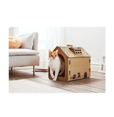Cats Collection -kissatalo, 48x44x36 cm, ruskea hinta ja tiedot | Pedit ja pesät | hobbyhall.fi