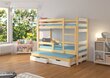 Sänky ADRK Furniture Karlo, ruskea/valkoinen hinta ja tiedot | Lastensängyt | hobbyhall.fi