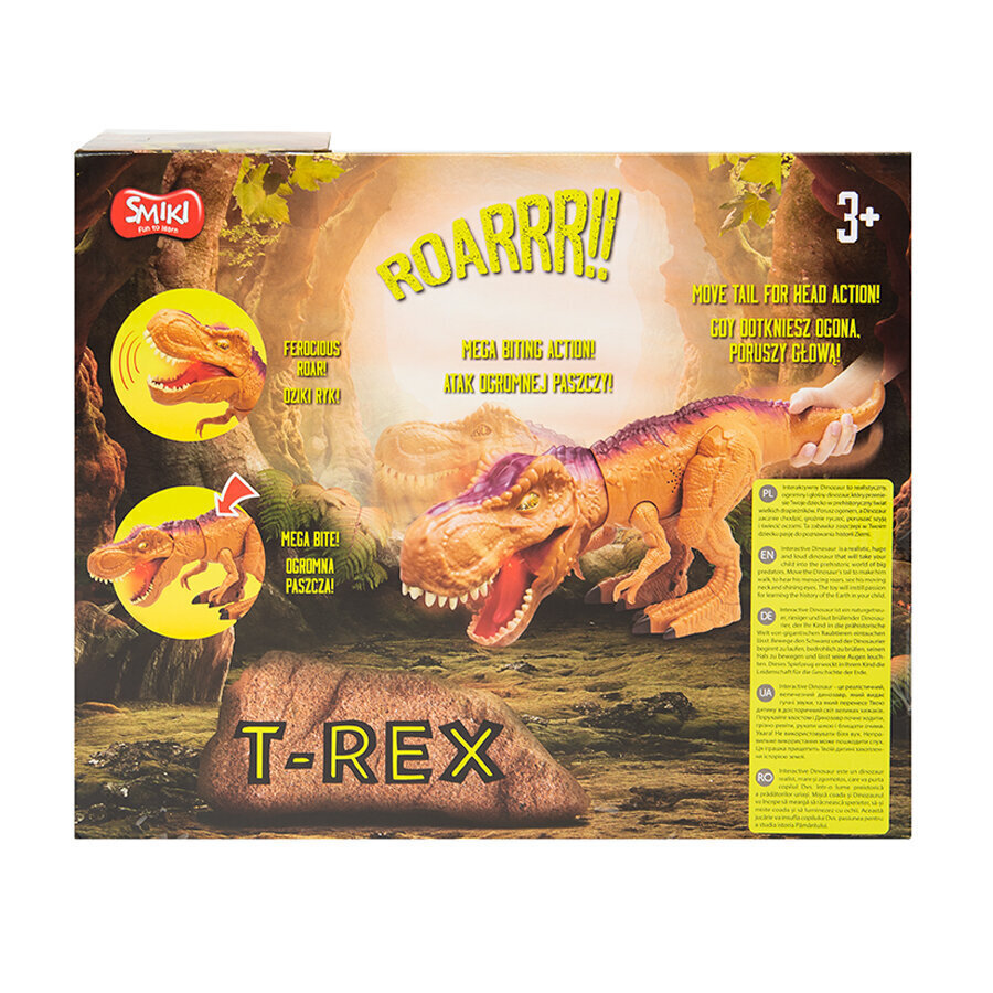 Dinosaurus T-Rex -hahmo äänillä ja valoilla Smiki hinta ja tiedot | Poikien lelut | hobbyhall.fi