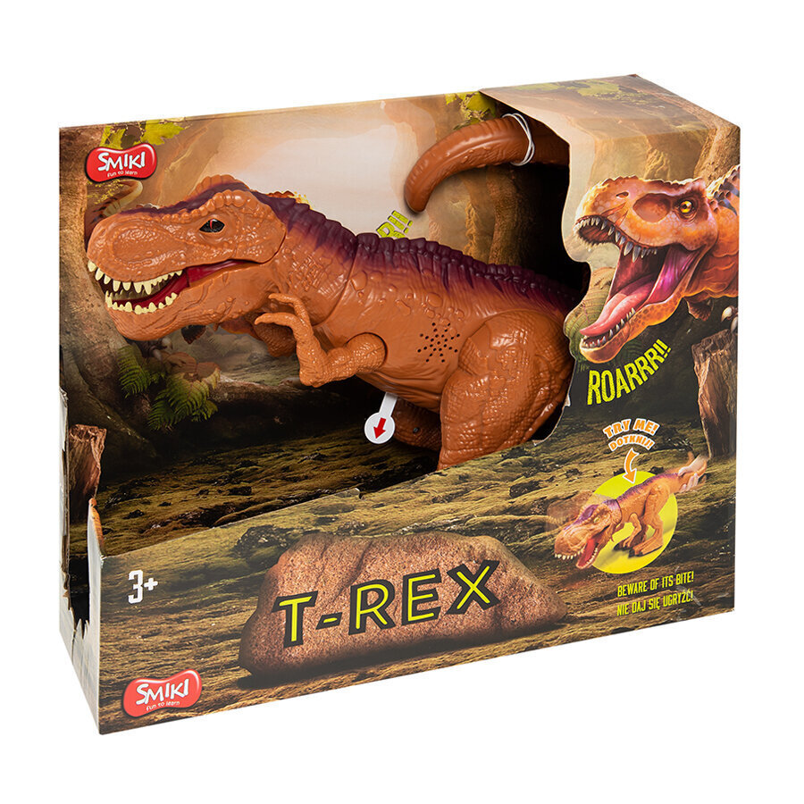 Dinosaurus T-Rex -hahmo äänillä ja valoilla Smiki hinta ja tiedot | Poikien lelut | hobbyhall.fi