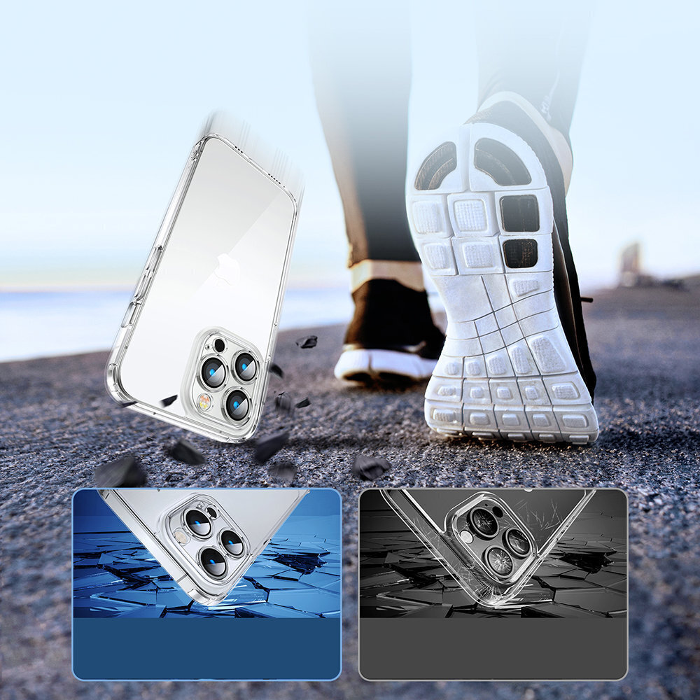 Joyroom 14D Case Case Puhelinkuori iPhone 14 Pro Max -puhelimelle (JR-14D4), läpinäkyvä hinta ja tiedot | Puhelimen kuoret ja kotelot | hobbyhall.fi