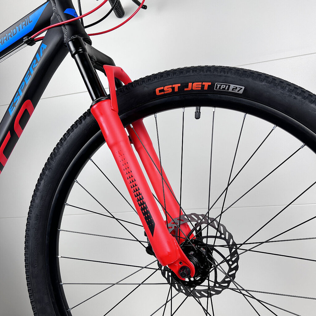 ESPERIA 27.5" DRACO 7300 ALU 46 24V TY300 BLACK/BLUE/RED hinta ja tiedot | Polkupyörät | hobbyhall.fi