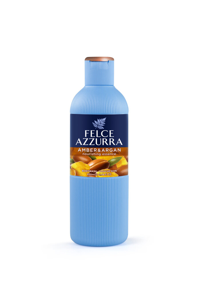 Felce Azzurra Amber & Argan suihkugeeli, 650 ml hinta ja tiedot | Suihkusaippuat ja suihkugeelit | hobbyhall.fi