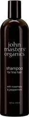 Shampoo hienoille hiuksille rosmariinilla ja piparminttua John Masters Organics hinta ja tiedot | Shampoot | hobbyhall.fi