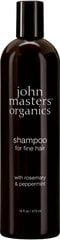 Shampoo hienoille hiuksille rosmariinilla ja piparminttua John Masters Organics hinta ja tiedot | Shampoot | hobbyhall.fi