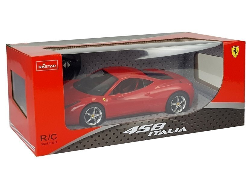 Malliauto Ferrari Italia Rastar kaukosäätimellä 1:14, punainen hinta ja tiedot | Poikien lelut | hobbyhall.fi
