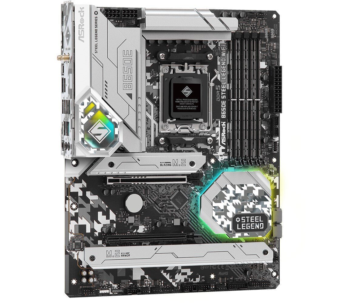 ASRock B650E Steel Legend WiFi, ATX, AM5, DDR5 hinta ja tiedot | Emolevyt | hobbyhall.fi