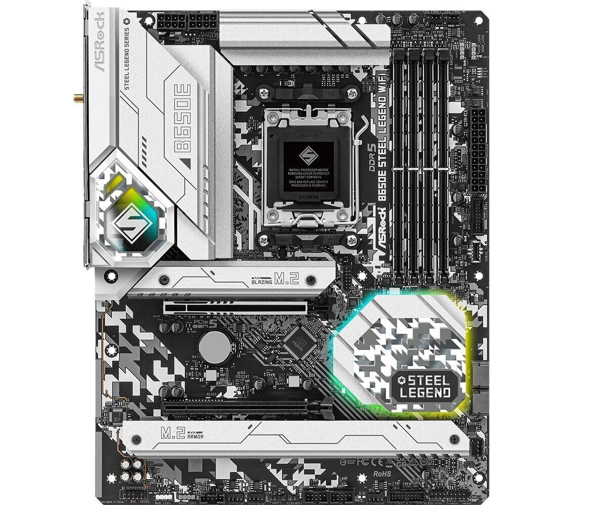 ASRock B650E Steel Legend WiFi, ATX, AM5, DDR5 hinta ja tiedot | Emolevyt | hobbyhall.fi