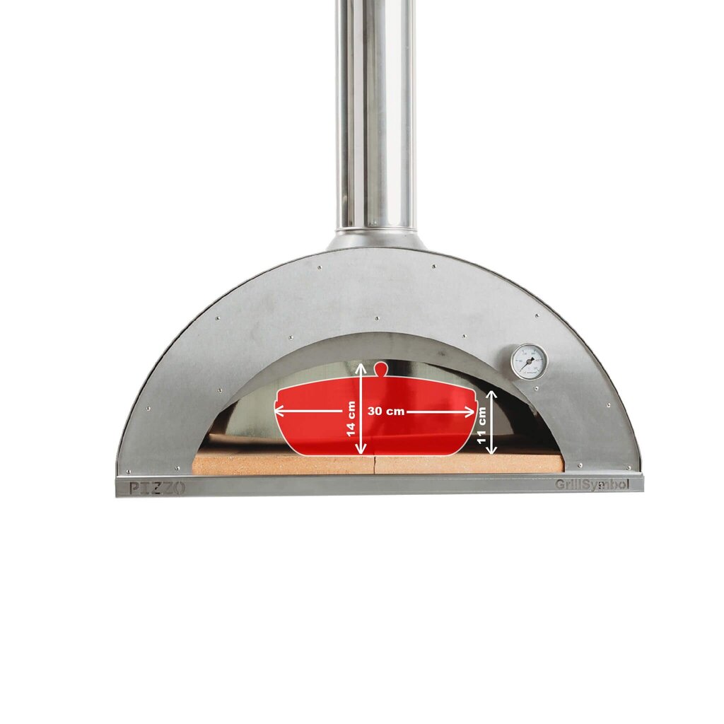 Pizzauuni GrillSymboli Pizzo-inox hinta ja tiedot | Grillit | hobbyhall.fi