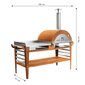 Pizzauuni sivupöydällä GrillSymbol Pizzo-Set XL hinta ja tiedot | Grillit | hobbyhall.fi