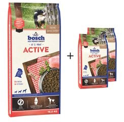 Kuivaruoka koirille Bosch Active (High Premium) 15kg + 2kg hinta ja tiedot | Koiran kuivaruoka | hobbyhall.fi