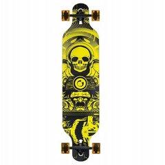 Rullalauta Nils Extreme Longboard Skull, keltainen hinta ja tiedot | Skeittilaudat | hobbyhall.fi