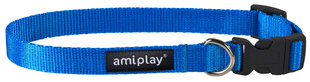 Amiplay Basic, S-kokoinen säädettävä kaulapanta, sininen hinta ja tiedot | Koiran valjaat ja kaulapannat | hobbyhall.fi