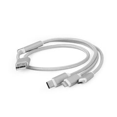 Gembird USB 3-in-1 USB 2.0 - Lightning, USB-C (M), Micro USB (M), 1 m hinta ja tiedot | Gembird Kodinkoneet ja kodinelektroniikka | hobbyhall.fi