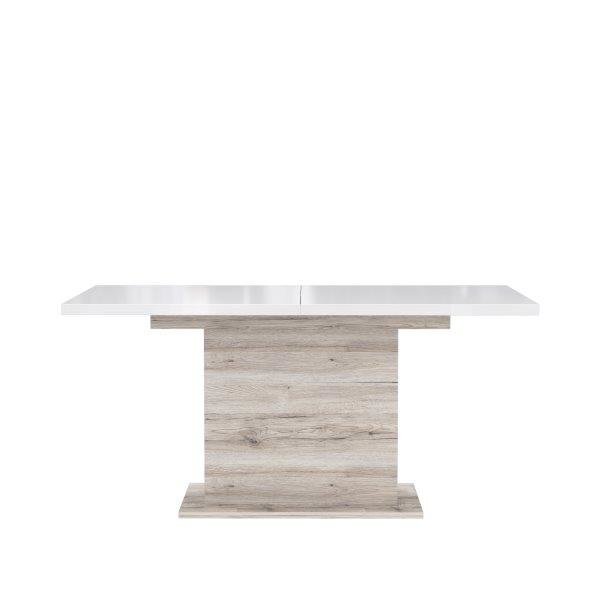 Jatkettava pöytä Saint Tropez EST42, vaaleanruskea/valkoinen hinta ja tiedot | Ruokapöydät | hobbyhall.fi
