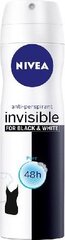 Suihkedeodorantti naisille Nivea Invisible Clear, 150 ml hinta ja tiedot | Deodorantit | hobbyhall.fi
