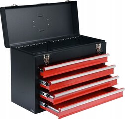 YATO-työkalulaatikko 4 laatikolla, 52 x 21,8 x 36 cm hinta ja tiedot | Työkalupakit ja muu työkalujen säilytys | hobbyhall.fi
