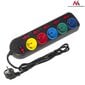 Maclean Power Strip 5 -pistorasia kytkimillä MCE204M hinta ja tiedot | Jatkojohdot ja kaapelikelat | hobbyhall.fi