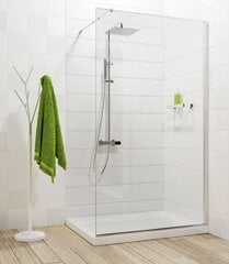 Deante suihkuseinä Abelia Walk-In 90, 100, 110, 120, 140x200 cm, kromi hinta ja tiedot | Suihkuseinät ja -ovet | hobbyhall.fi