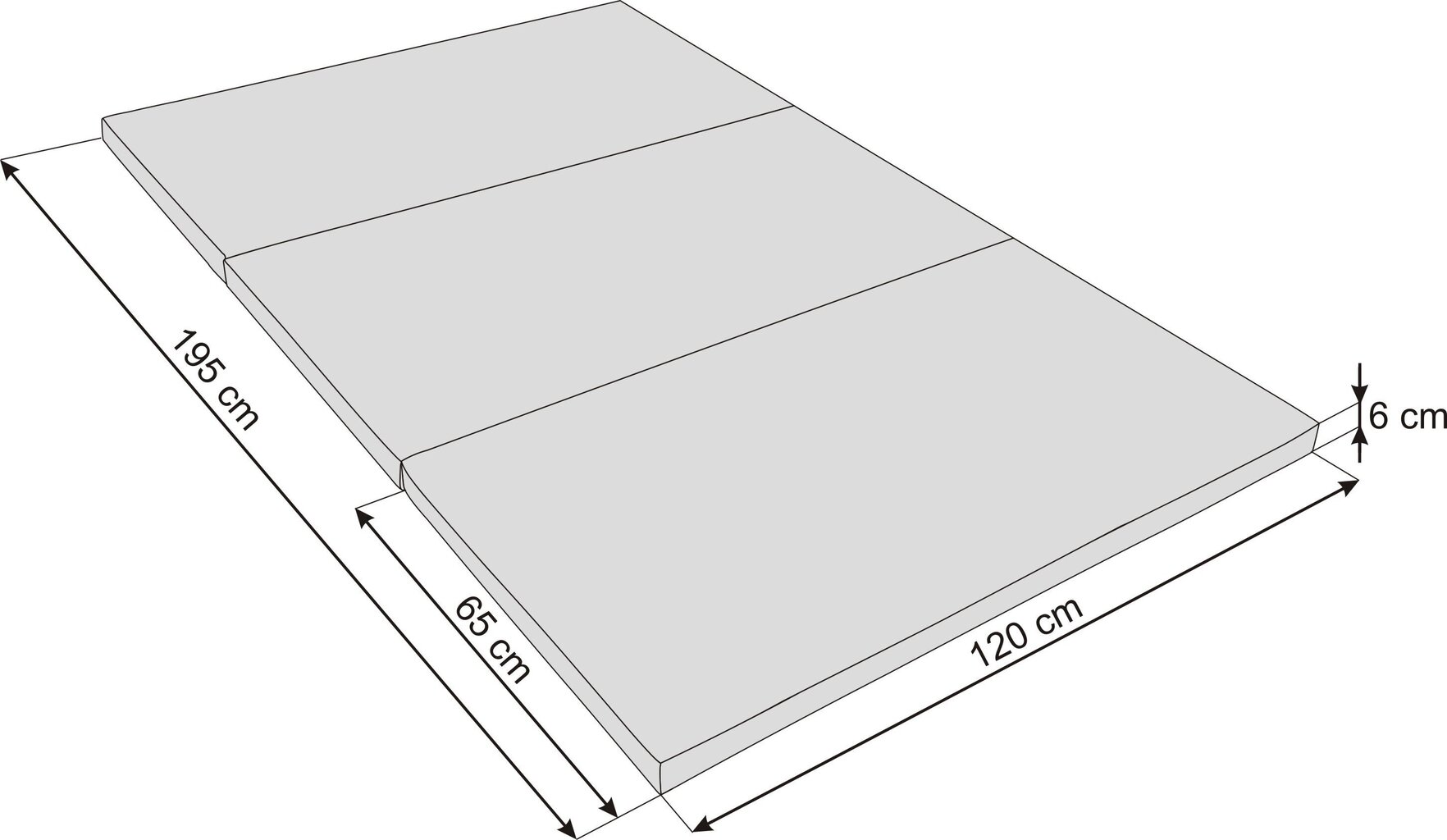 Taitettava patja Hobbygarden Alex XXL, 120x195 cm, punainen hinta ja tiedot | Patjat | hobbyhall.fi