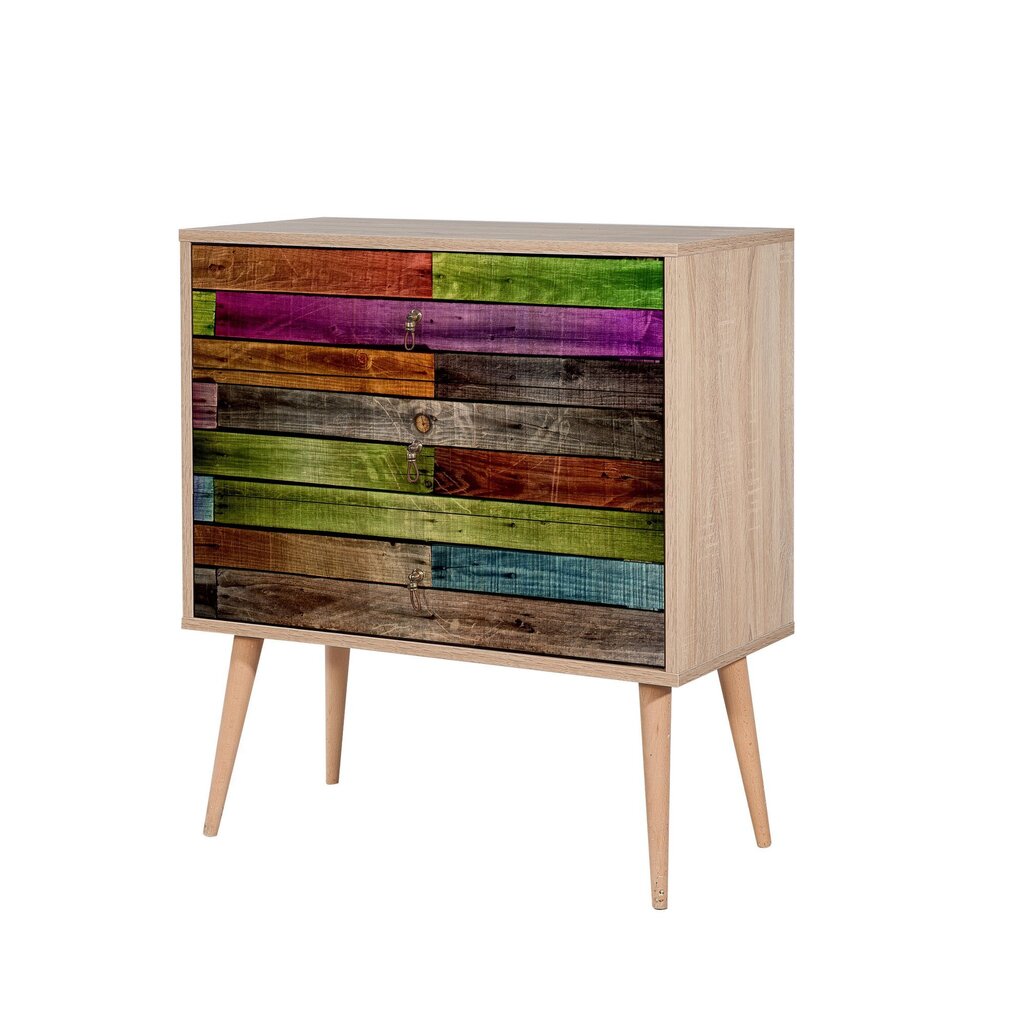 Lipasto Kalune Design Dresser 3405, tammen väri/monivärinen hinta ja tiedot | Lipastot | hobbyhall.fi