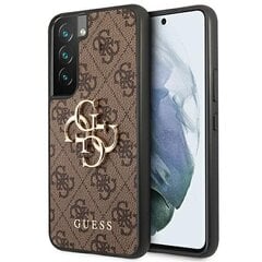 Alkuperäinen GUESS kotelo suurella metallilogolla Samsung Galaxy S22, ruskea hinta ja tiedot | Puhelimen kuoret ja kotelot | hobbyhall.fi