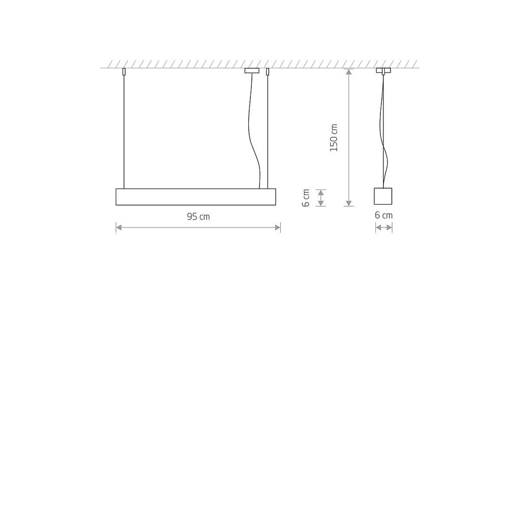 Riippuvalaisin Nowodvorski SOFT LED 90X6 7547 hinta ja tiedot | Riippuvalaisimet | hobbyhall.fi