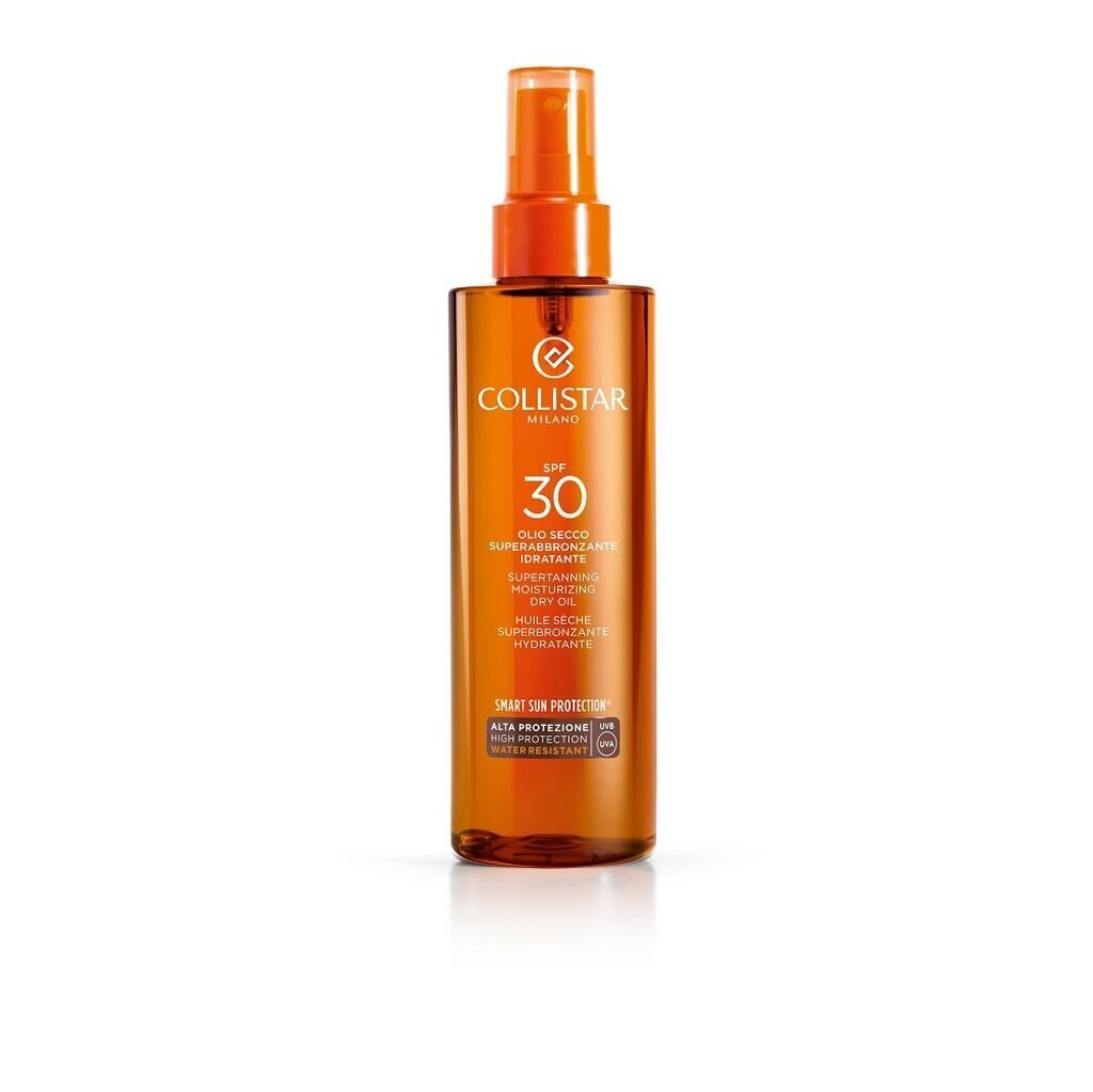 Collistar Sun rusketusöljy SPF 30, 200 ml hinta ja tiedot | Aurinkovoiteet | hobbyhall.fi