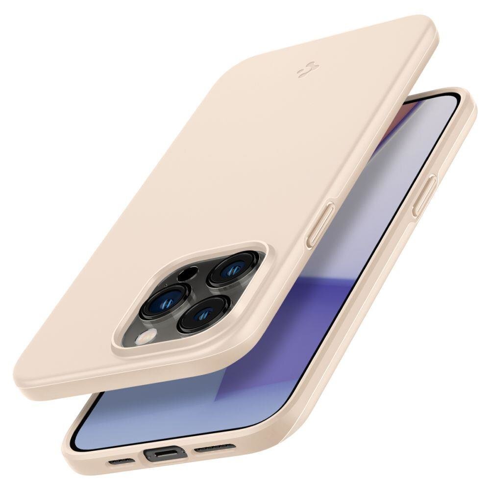 Spigen Thin Fit -suojakuori iPhone 14 Pro Max -puhelimelle, SAND BEIGE hinta ja tiedot | Puhelimen kuoret ja kotelot | hobbyhall.fi