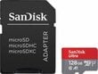 Sandisk Ultra microSDXC 128GB -muistikortti + SD-adapteri hinta ja tiedot | Puhelimen muistikortit | hobbyhall.fi