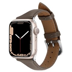 Spigen Cyrill Kajuk Apple Watch -nahkaranneke 4/5/6/7/8/SE 40/41 mm khaki hinta ja tiedot | Spigen Älykellot ja aktiivisuusrannekkeet | hobbyhall.fi