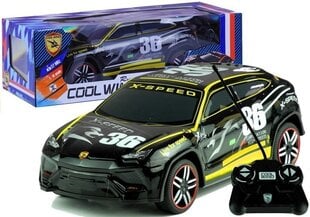 Kauko-ohjattu X-Speed urheiluauto, musta. hinta ja tiedot | Poikien lelut | hobbyhall.fi