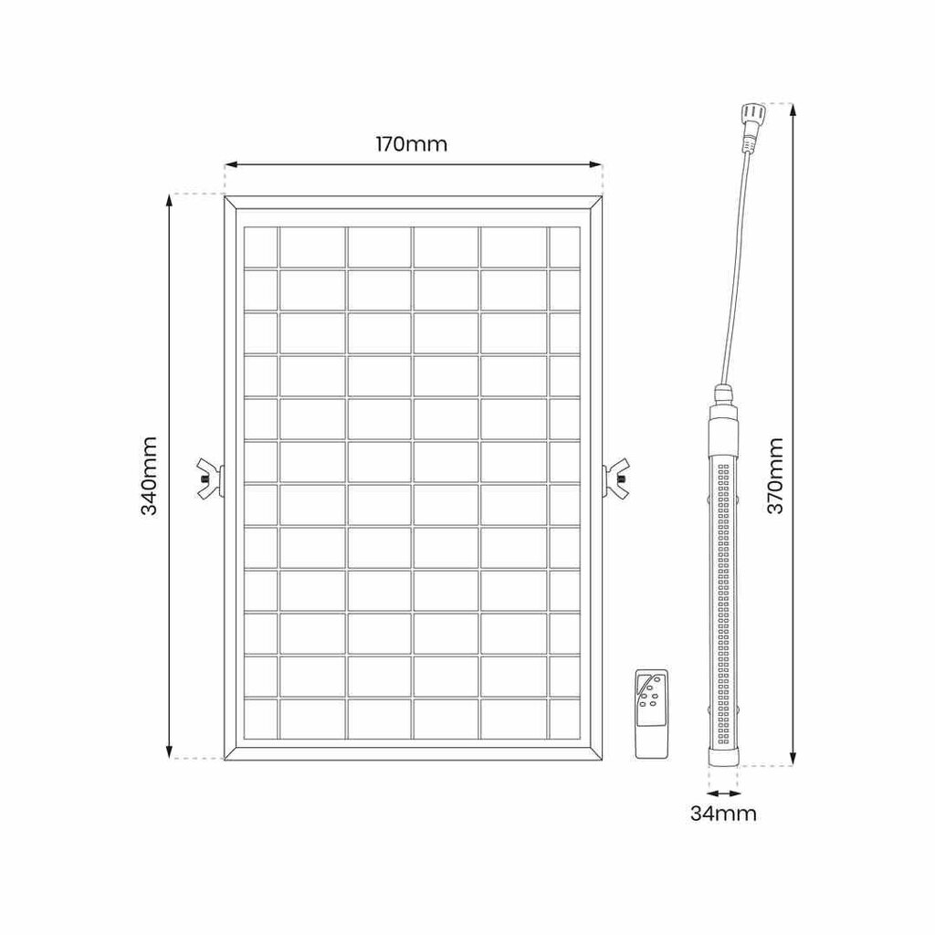 Valaisin aurinkoparistolla Eko-Light Jimmy 580lm 6000K hinta ja tiedot | Puutarha- ja ulkovalot | hobbyhall.fi