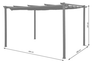 Pavilion Pergola Bakio, harmaa hinta ja tiedot | Puutarhapaviljongit | hobbyhall.fi