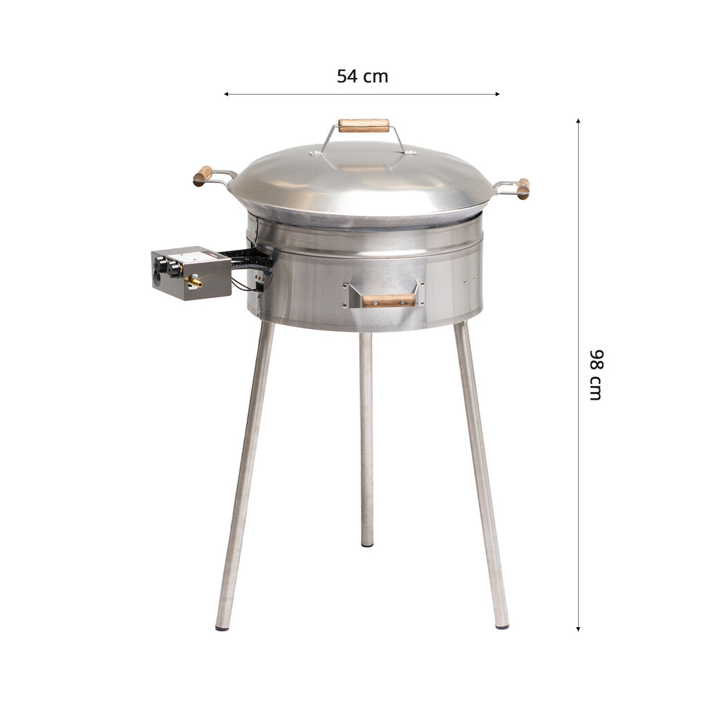 GrillSymbol Cataplana-sarja adaptereilla WS-545 inox CAT, ø 54 cm hinta ja tiedot | Grillitarvikkeet ja -välineet | hobbyhall.fi