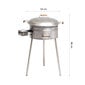 Kaasugrillisarja GrillSymbol Cataplana WP-545 CAT, 54 cm hinta ja tiedot | Grillit | hobbyhall.fi