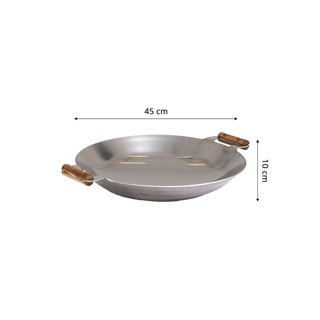 GrillSymbol WP-450 -wok-pannu, 45 cm hinta ja tiedot | Grillitarvikkeet ja -välineet | hobbyhall.fi