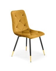Ruokapöydän tuoli Halmar K438, keltainen, 4 kpl hinta ja tiedot | Ruokapöydän tuolit | hobbyhall.fi