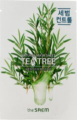 Kangasnaamio teepuulla SAEM Natural Tea Tree hinta ja tiedot | Kasvonaamiot ja silmänalusaamiot | hobbyhall.fi